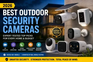 Best outdoor security cameras in 2026 including Eufy, Ring, Arlo, Nest, Blink, and Lorex with AI detection and smart home security features
