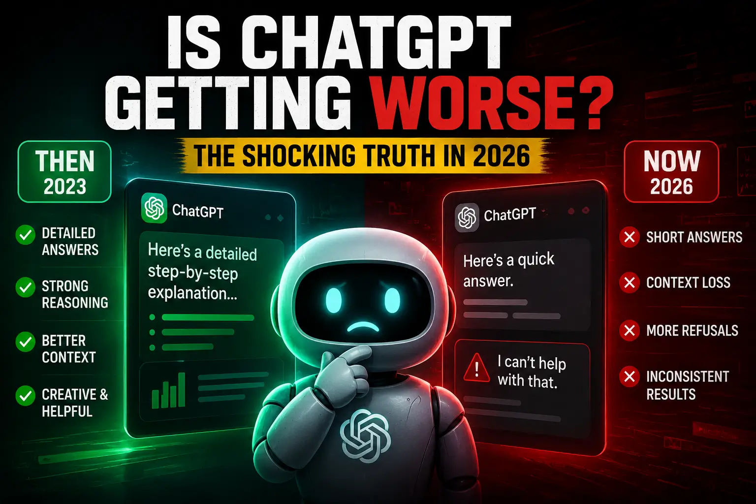 ChatGPT Getting Worse? Why Users Feel It’s “Dumber” — and What’s Actually Changing